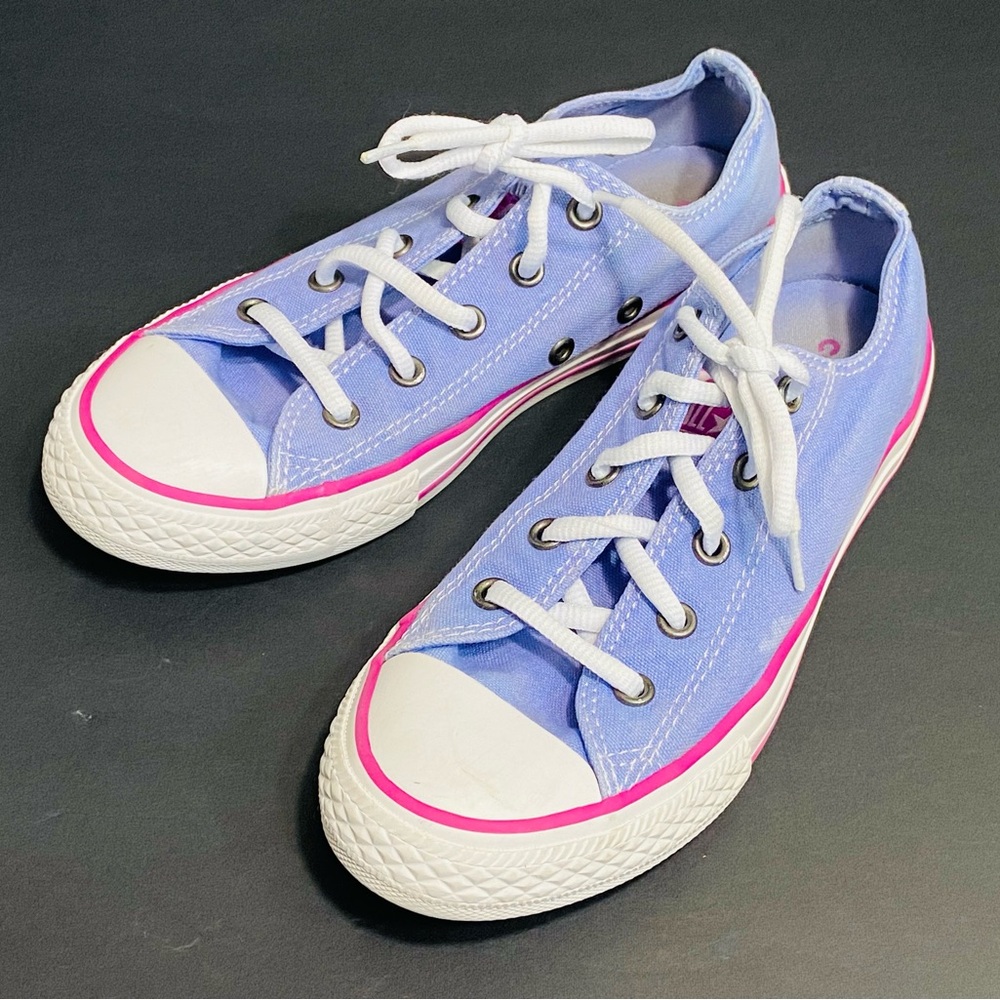 Converse All Star Chuck Taylor Purple & Pink Athletic Sneakers Kids Girls Size 2